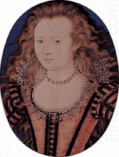 Nicholas Hilliard Elizabeth, Queen of Bohemia, daughter of James I china oil painting image